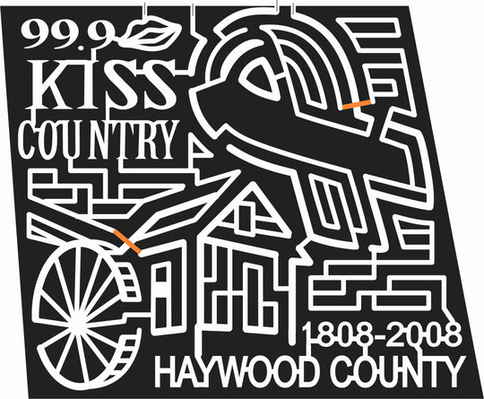 08_NC_Clyde North Carolina, Ribbon, Windmill, 99.9, kiss, logo, 2008.jpg