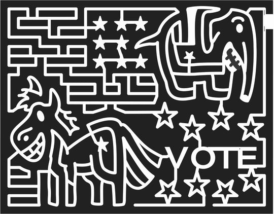 08_PA_Brookville Pennsylvania, donkey, elephant, republican, democrat, politics, vote, 2008.jpg