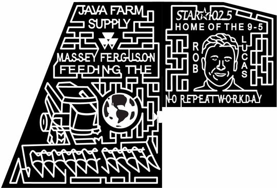 09_NY_Arcade New York, Man, portrait, globe, world, combine, Tractor, Person, People, logo, sponsor, 2009, massey, ferguson, star102