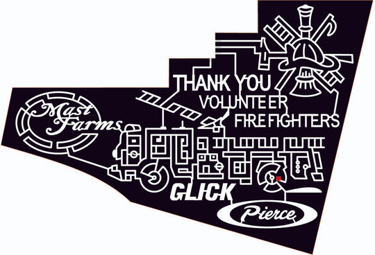 09_PA_Morgantown Pennsylvania, Firefighter, Fire, engine, Truck, Ladder, firemen, hose, ax, logo, sponsor, 2009, pierce, volunteer, heroes