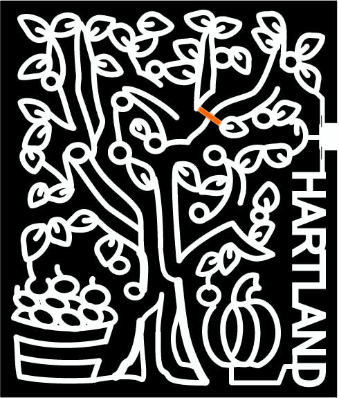 09_VA_Markham Virginia, Tree, Apple, Pumpkin, bucket, branch, fruit, 2009