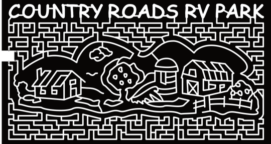 23_AB_GrandePrairie Country Roads RV Park, House, Silo, Barn, Fence, Tree, Cloud