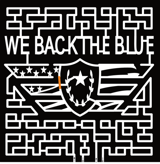 23_AL_Headland We Back the Blue, Flag, Logo