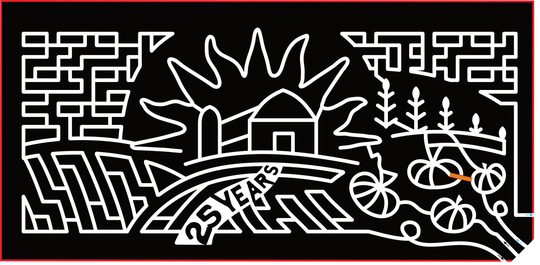 23_BC_Chilliwack Logo, Barn, 25 Years, Pumpkins, Corn, Farm, Field, Sun