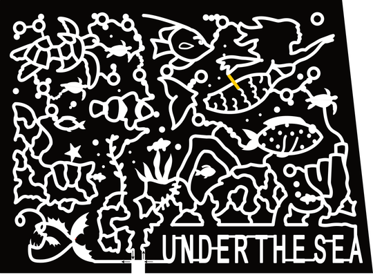 23_CO_Littleton Under the Sea, Fish, Mermaid, Sea Turtle, Coral, Clown fish, Angler Fish, Star, Bubble