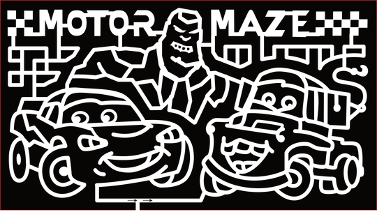 23_DE_Camden-Wyoming Motor Maze, Lightning McQueen, Mater, The Monster Mile