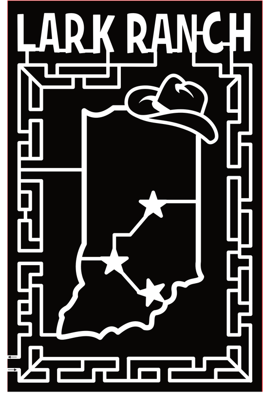 23_IN_Greenfield Lark Ranch, Indiana Sate, Cowboy Hat, Stars