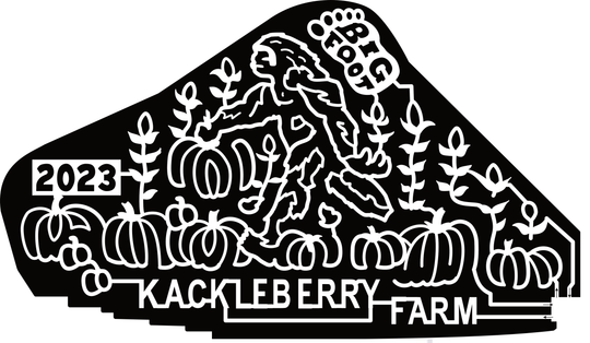 23_MI_Monroe Kackleberry Farm, Big Foot, Footprint, 2023, Pumpkin, Corn