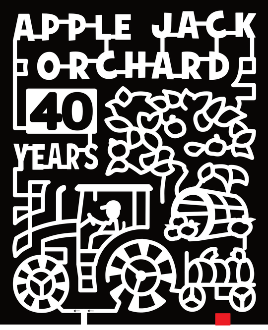 23_MN_Delano Apple Jack Orchard, 40 Years, Leaves, Apple Barrel, Tractor, Wagon