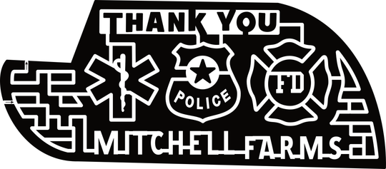 23_MS_Collins Mitchell Farms, Thank you, First Responders, EMT, Police, Fire Department, Logo