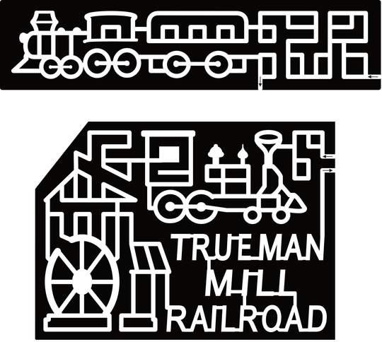 23_NB_Aulac Trueman Mill Railroad, Train, Train Station, Water Wheel