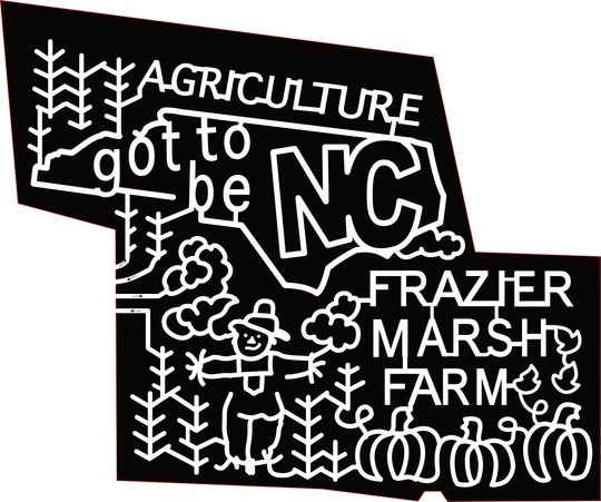 23_NC_HighPoint. Agriculture Got to Be NC, Frazier Marsh Farm, Corn, Cloud, Pumpkin, Leaves, Scare Crow, North Carolina State