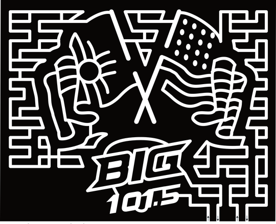 23_NM_Clovis Big 101.5, American Flag, New Mexico State Flag