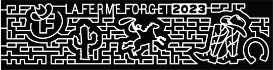 23_QC_Laval La Ferme Forget, 2023, Cowboy Hat, Cactus, Cowboy, Cowboy Boots, Horse, Lasso, Horseshoe, Logo