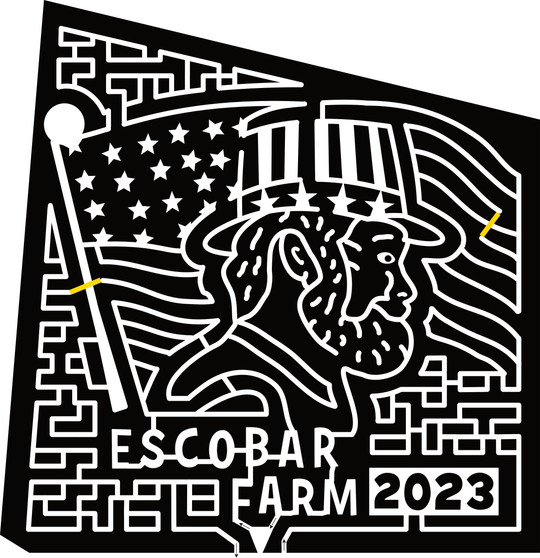23_RI_Portsmouth Escobar Farm, 2023, Flag, Star, Face, Uncle Sam