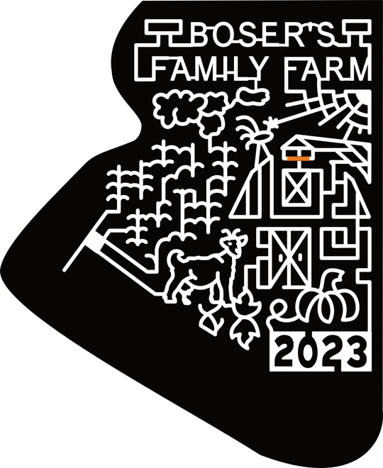 23_SAS_Walburg Boser's Family Farm, 2023, Pumpkin, Goat, Barn, Chicken, Sun, Corn, Leaf, Cloud