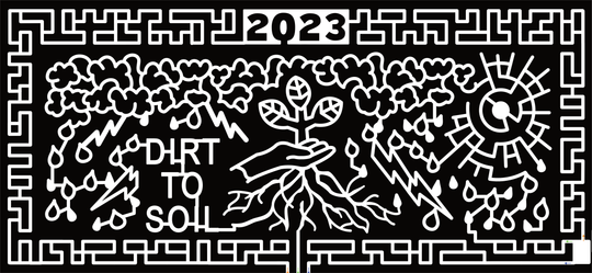 23_SD_Caputa 2023, Dirt To Soil, Sun, Clouds, Lightning, Rain, Water Drop, Hand, Plant, Roots