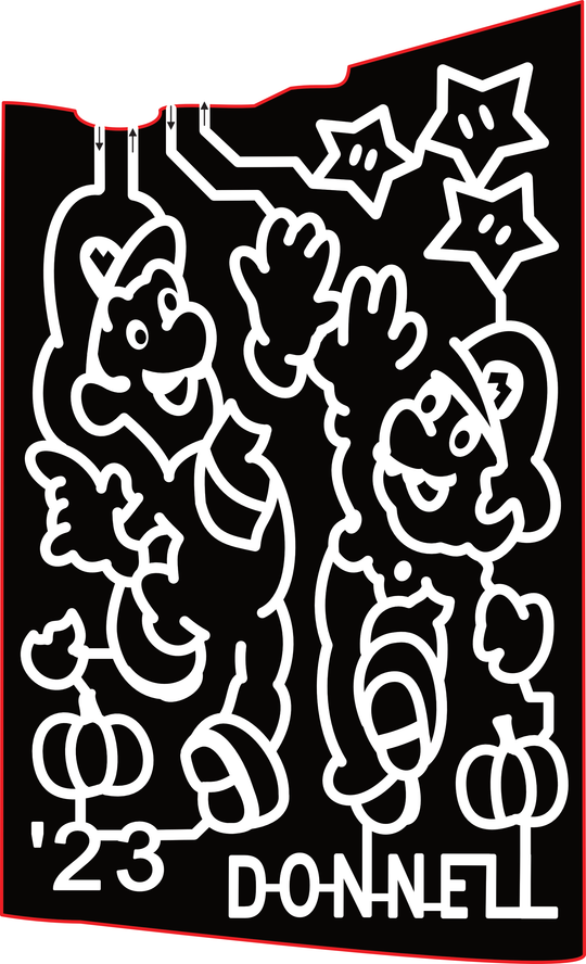 23_TN_Jackson Super Mario Bros, Star, '23 Donnell, Pumpkin, Mario, Luigi