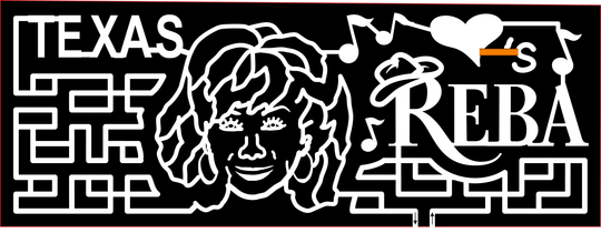 23_TX_Fredricksburg Texas Love's Reba, Cowboy Hat, Face, Music Note, Heart