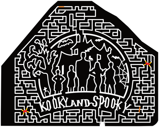 23_UT_Lehi Kooky and Spooky, Tree, Spiderweb, Bat, House, Person, Wednesday, Adams Family