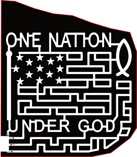 23_VA_Galax One Nation Under God, Flag, Patriotic, Star