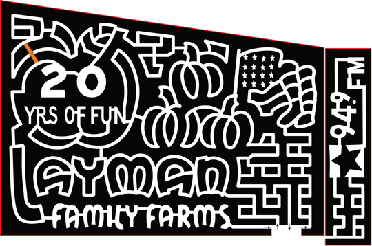 23_VA_Roanoke 20 yrs of Fun, Layman Family Farms, 94.9 FM, Star, Flag, Pumpkin, Apple, Patriotic