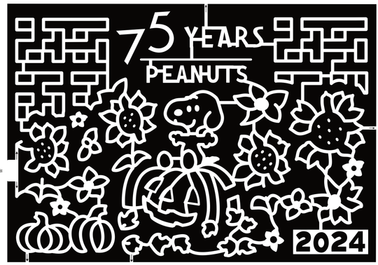 24_VT_Sutton Snoopy, Peanuts, 75 Years, Pumpkin, Flower, Leaves