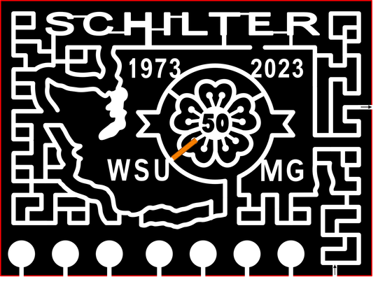 23_WA_Olympia Washington, Schilter, 1973, 2023, WSU, MG, 50, Flower, Logo