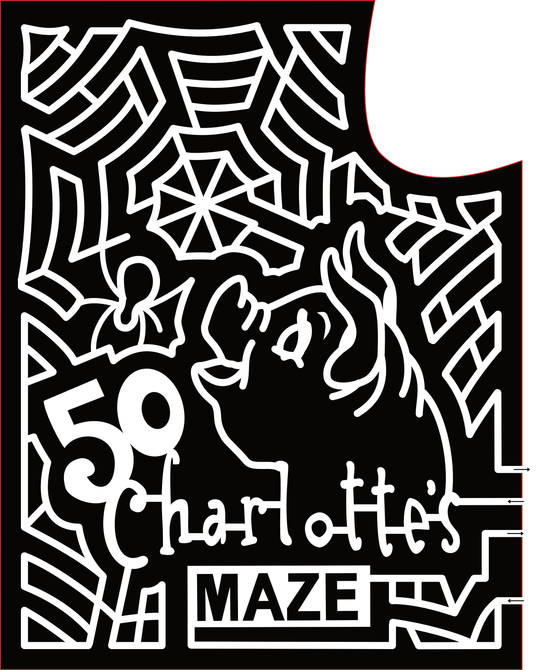23_WI_Colgate 50, Charlotte's, Maze, Pig, Spider, Spider Web