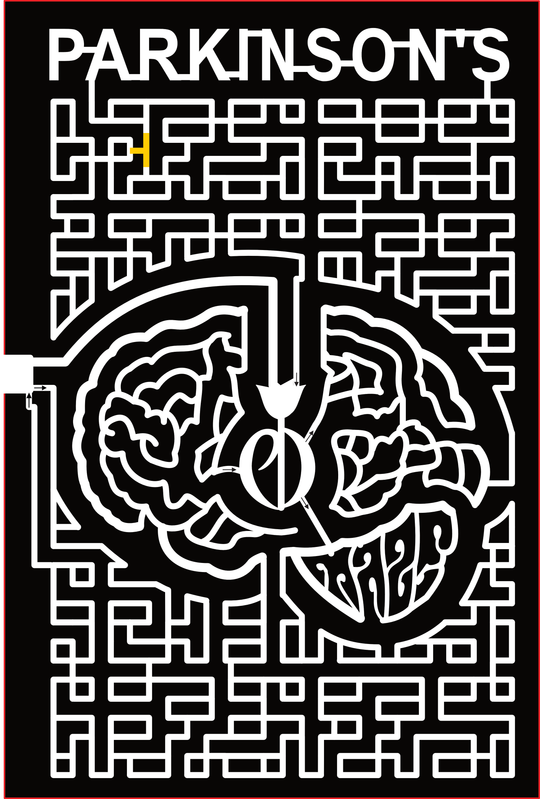 23_WI_Menomonie Parkinson's, Brain, Flower, Logo