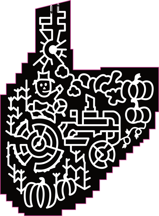 23_WV_Milton Sun, Cloud, Pumpkin, Tractor, Scarecrow, Corn