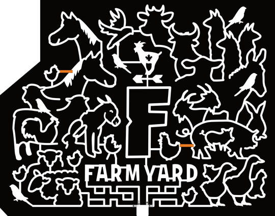 24_AB_Calgary Farm Yard, Horse, Cow, Goat, Donkey, Pig, Duck, Bunny, Sheep, Chicken, Animal