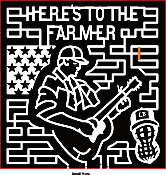 24_AL_Headland Here's To The Farmer, Flag, Guitar, Peanut, Person