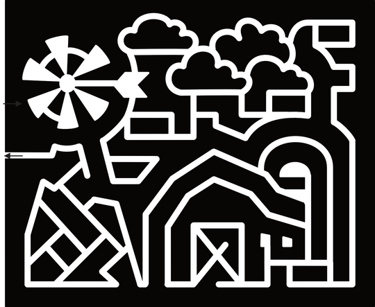 24_CA_Chatsworth Windmill, Clouds, Barn, Silo