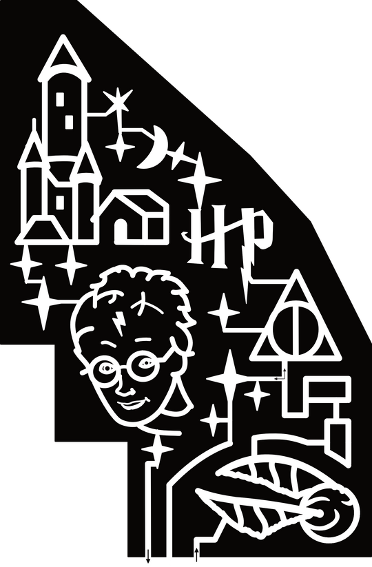 24_CA_Chino Harry Potter, Castle, Star