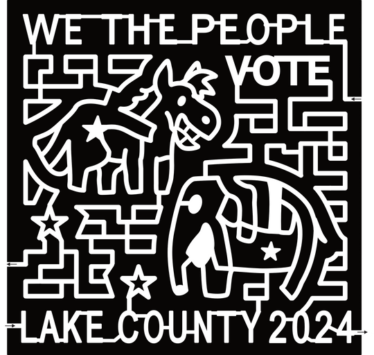 24_CA_Lakeport 2024, We The People, Vote, Lake County, Star, Elephant, Horse