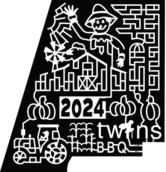 24_CO_Brookfield 2024, Twins BBQ, Scarecrow, Windmill, Barn, Silo, Tractor, Pumpkin