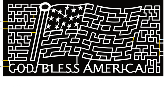 24_FL_Bunnell Flag, God Bless America