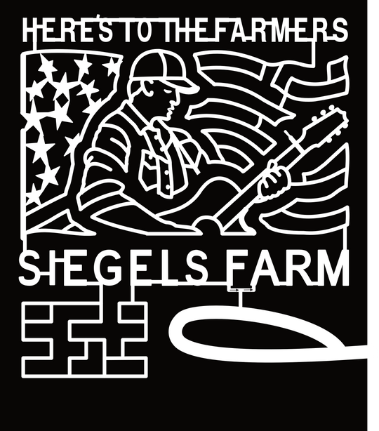 24_IL_Lockport  Flag, Luke Bryan, Here's To The Farmers, Siegels Farm, Guitar