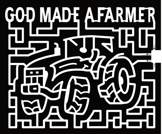 24_IN_French Lick, Tractor, God Made A Farmer