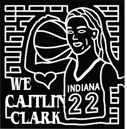 24_IN_Hobart We Heart Caitlin Clark, Indiana 22, Basketball, Face, Sports, Jersey