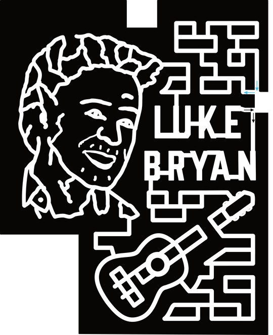 24_IN_Lowell Luke Bryan, Guitar, Face, Music