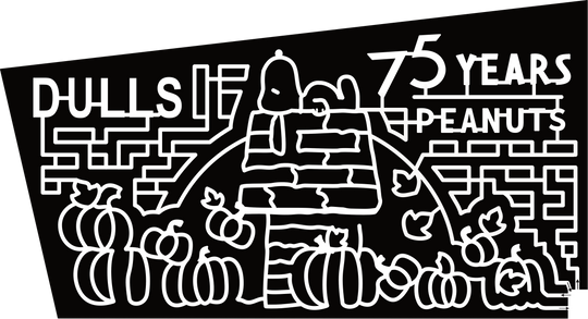 24_IN_Thorntown Snoopy, Peanuts, 75 Years, Dulls, Pumpkin