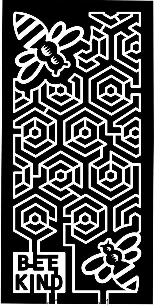 24_ME_Dayton Bee Kind, Bee, Honeycomb, Pattern