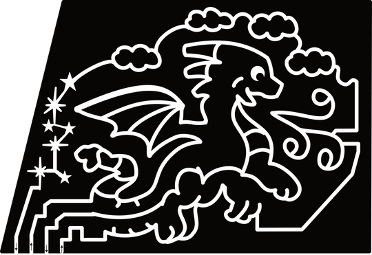 24_MI_Edwardsburg Dragon, Clouds, Fire