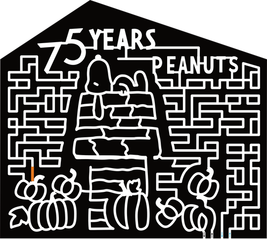 24_MI_Richland Snoopy, Peanuts, 75 Years, Pumpkin