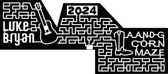 24_MN_St Joseph Luke Bryan, A & G Corn Maze, 2024, Guitar, Boot