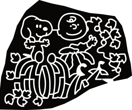 24_NC_Ruffin Snoopy, Charlie Brown, Pumpkin, Leaves