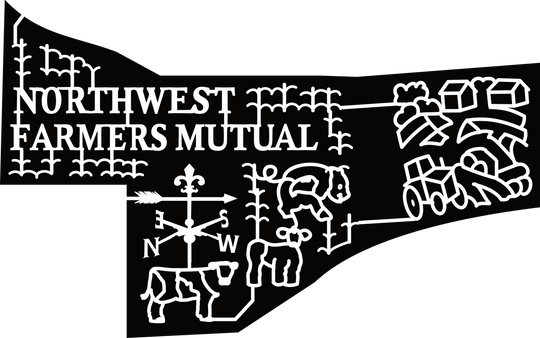 24_NC_Walnut Cove Northwest Farmers Mutual, Cow, Sheep, Tractor, Shed, Barn, Weathervane