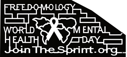 24_OH_New Brunswick, Freedomology, World Health, Mental Day, JoinTheSprint.org, Ribbon, Earth